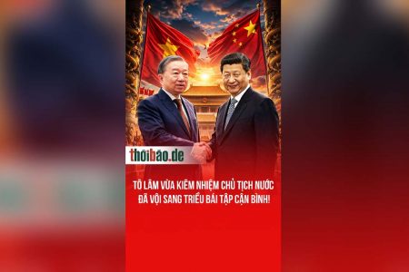 TÔ LÂM VỪA KIÊM NHIỆM CHỦ TỊCH NƯỚC ĐÃ VỘI SANG TRIỀU BÁI TẬP CẬN BÌNH!