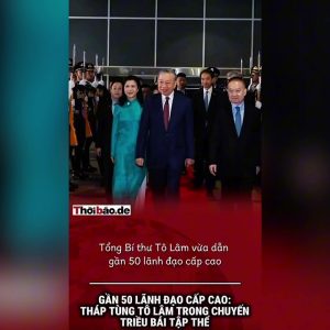 Gần 50 lãnh đạo cấp cao: Tháp tùng Tô Lâm trong chuyến triều bái tập thể.