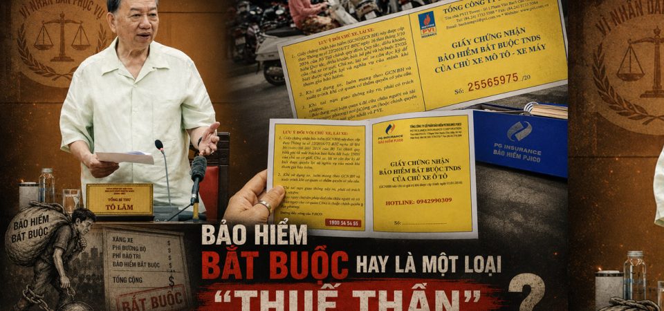 Bảo hiểm bắt buộc hay là một loại „thuế thân“ núp bóng nhân văn.
