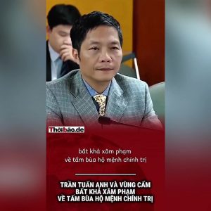 Trần Tuấn Anh và vùng cấm bất khả xâm phạm về tấm bùa hộ mệnh chính trị.