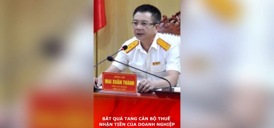 Bắt quả tang cán bộ thuế nhận tiền của Doanh nghiệp