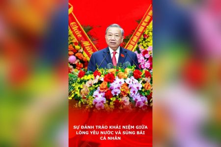 Sự đánh tráo khái niệm giữa lòng yêu nước và sùng bái cá nhân.