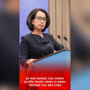 Sự nhu nhược của chính quyền trước hành vi bành trướng của Bắc Kinh.