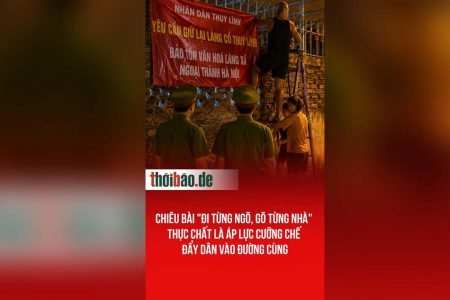 Chiêu bài „đi từng ngõ, gõ từng nhà“ thực chất là áp lực cưỡng chế đẩy dân vào đường cùng