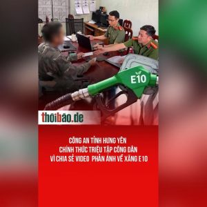 Công an tỉnh Hưng Yên chính thức triệu tập công dân vì chia sẻ video phản ánh về xăng E10