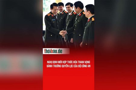Nghị định mới hợp thức hóa tham vọng bành trướng quyền lực của Bộ Công an