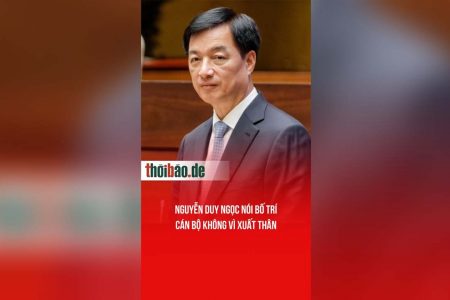 Nguyễn Duy Ngọc nói bố trí cán bộ không vì xuất thân