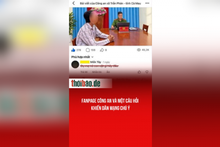 Fanpage công an và một câu hỏi khiến dân mạng chú ý